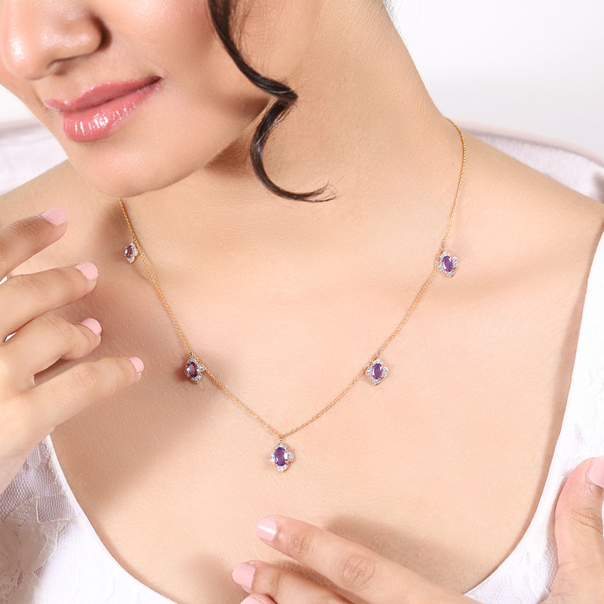 Majestic Bloom Gemstone Necklace Majestic Bloom Gemstone Necklace