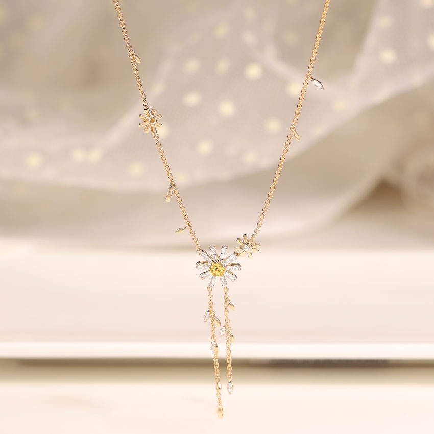 Dreamy Daisy Gemstone Necklace