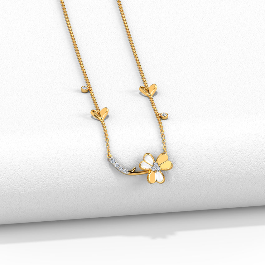Beloved Clover Diamond Necklace