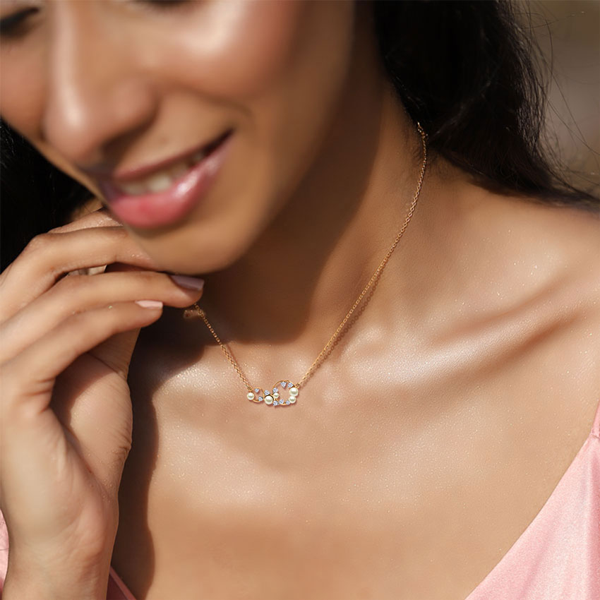 Gem Shells Pearl Necklace Gem Shells Pearl Necklace