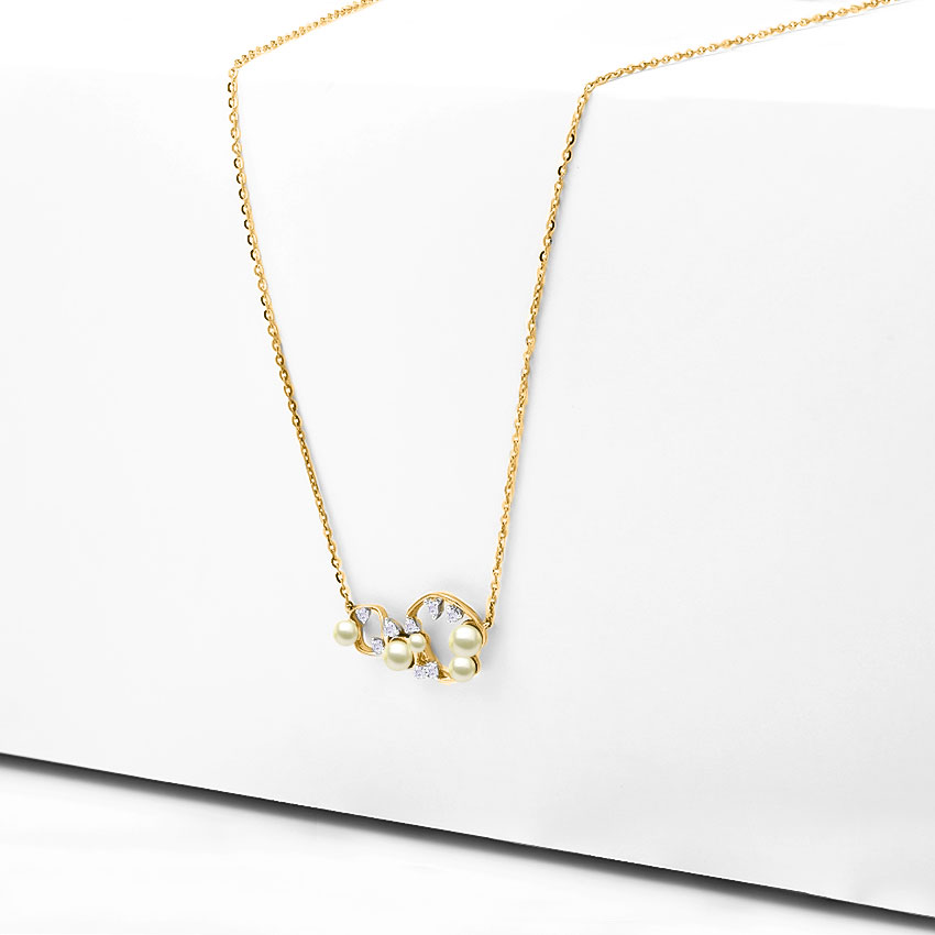 Gem Shells Pearl Necklace Gem Shells Pearl Necklace