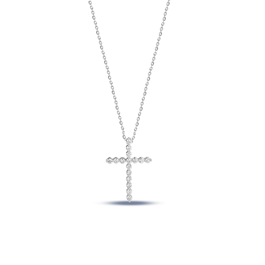 Shimmer Cross Necklace
