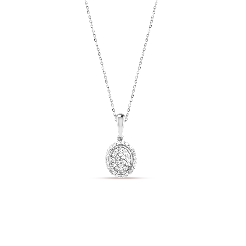 Diamond Necklaces 14 Karat White Gold Emma Charming Diamond Necklace