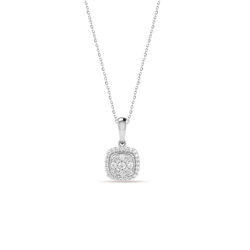 Diamond Necklaces 14 Karat White Gold Emily Pretty Diamond Necklace