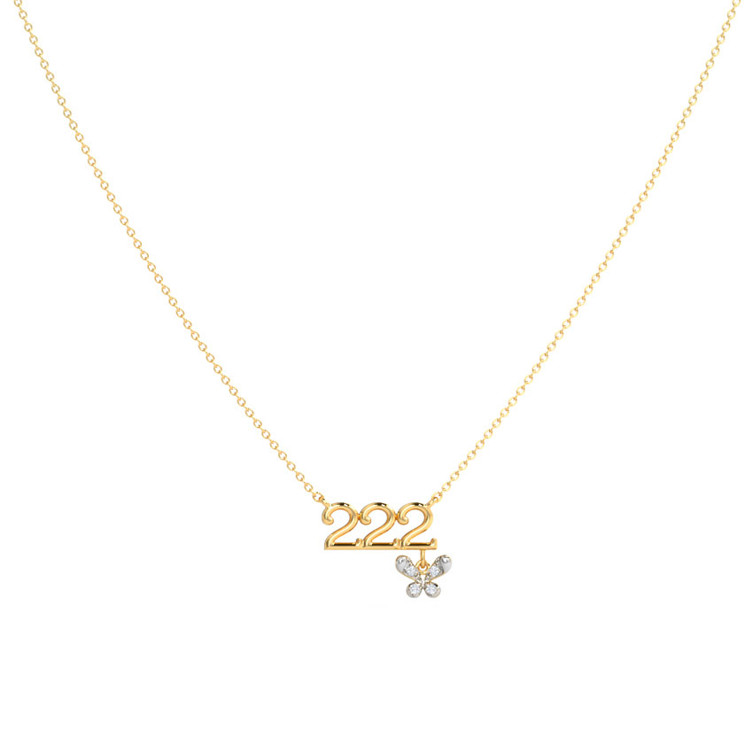 Diamond Necklaces 14 Karat Yellow Gold Rejuvenate Diamond Necklace