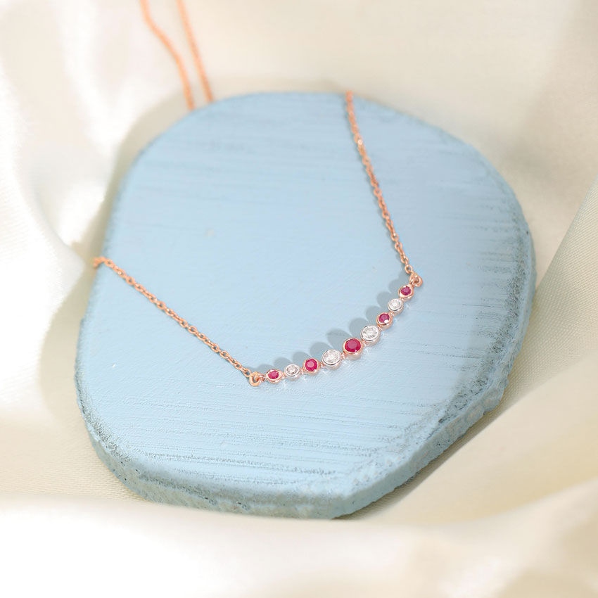 Bella Trendy Gemstone Necklace