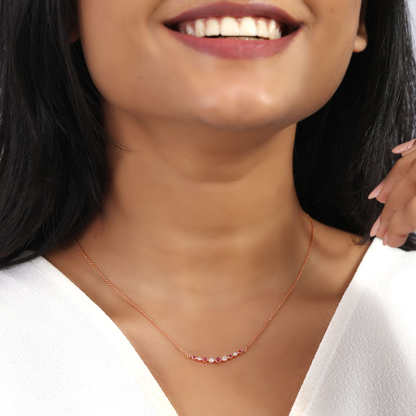 Bella Trendy Gemstone Necklace