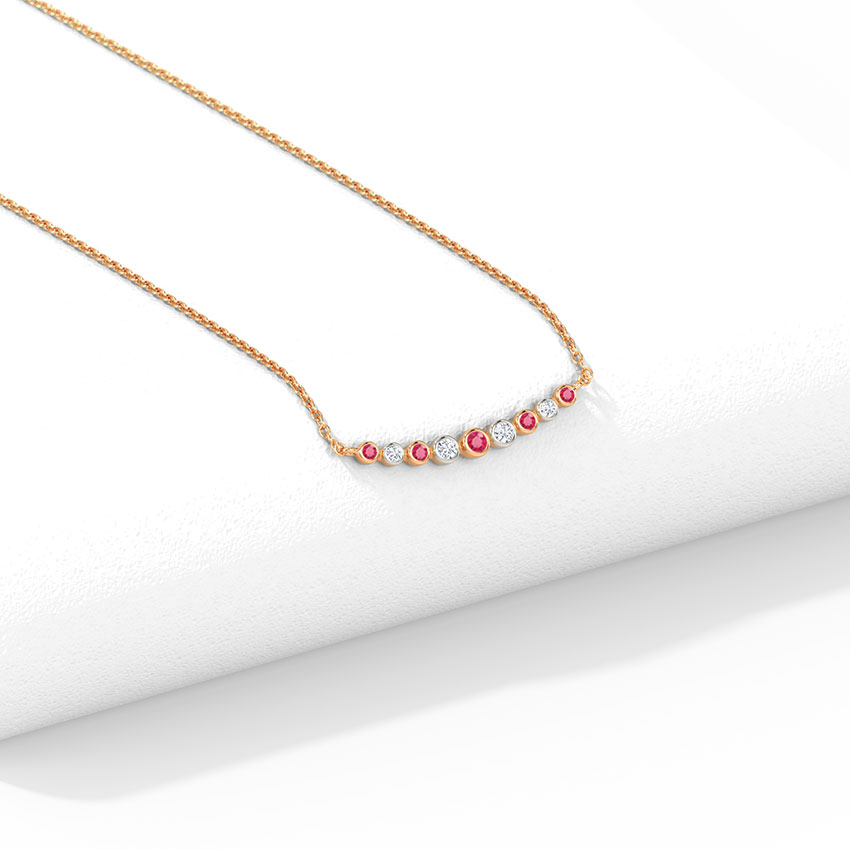 Bella Trendy Gemstone Necklace