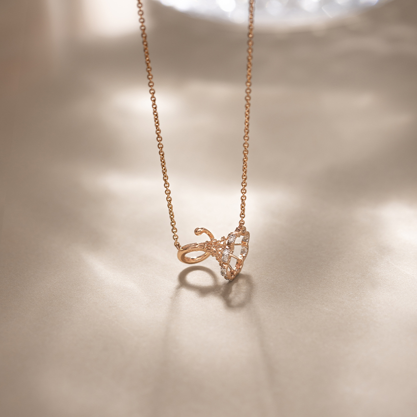 Graz Twisted Diamond Necklace Graz Twisted Diamond Necklace