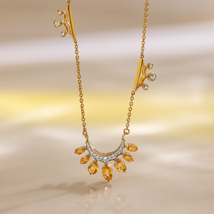 Buy Aisha Layered Gemstone Necklace Online CaratLane