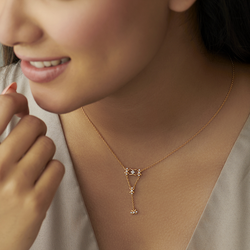 Lerina Flora Diamond Lariat Necklace Lerina Flora Diamond Lariat Necklace