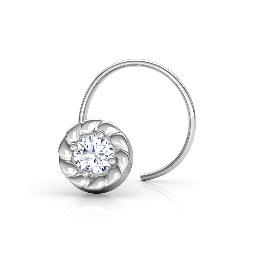 Full Moon Diamond Nose Pin