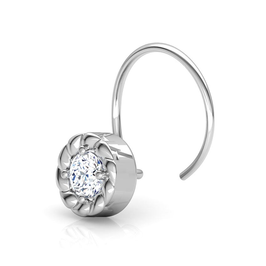 Full Moon Diamond Nose Pin