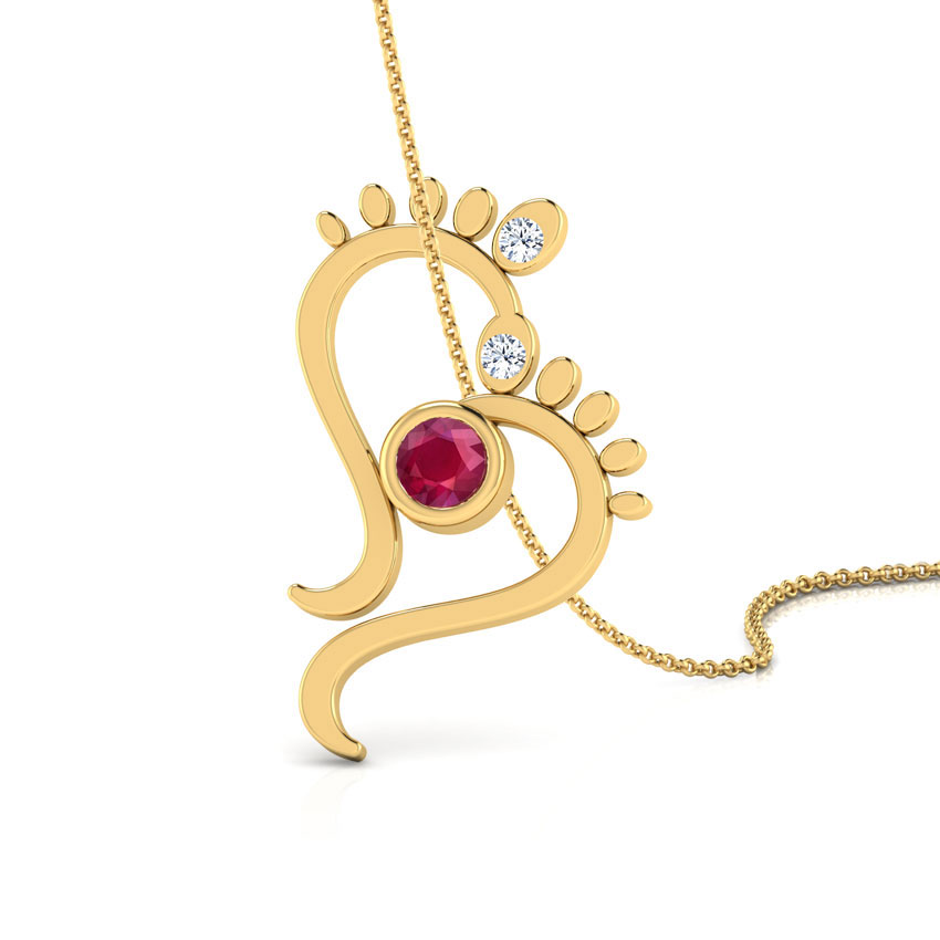 Lakshmi's Feet Pendant