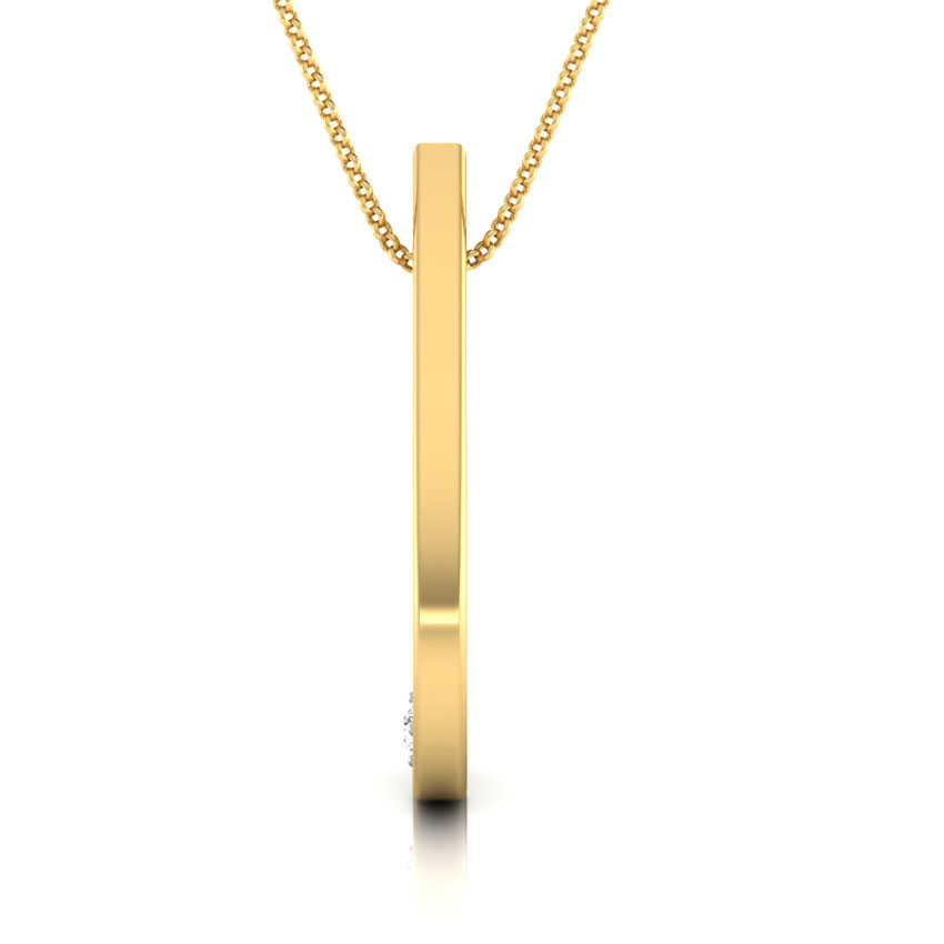 Dewdrop Lotus Diamond Pendant