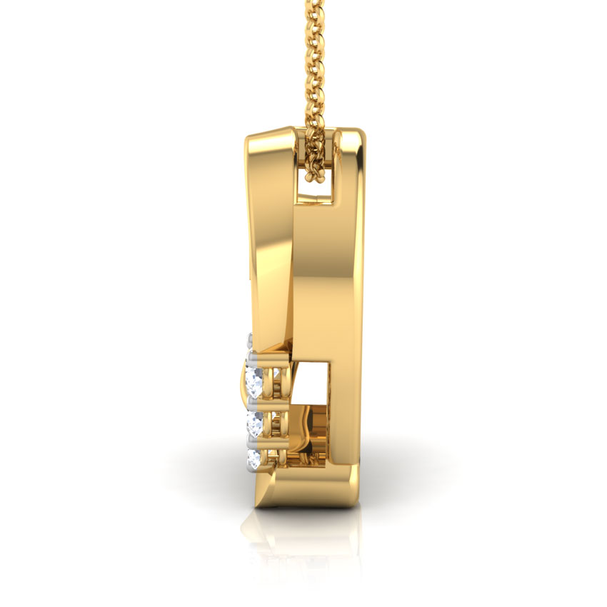 Diamond Pendants 18 Karat Yellow Gold Precious Love Heart Pendant