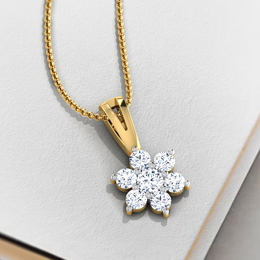 Classic Seven-Stone Diamond Pendant