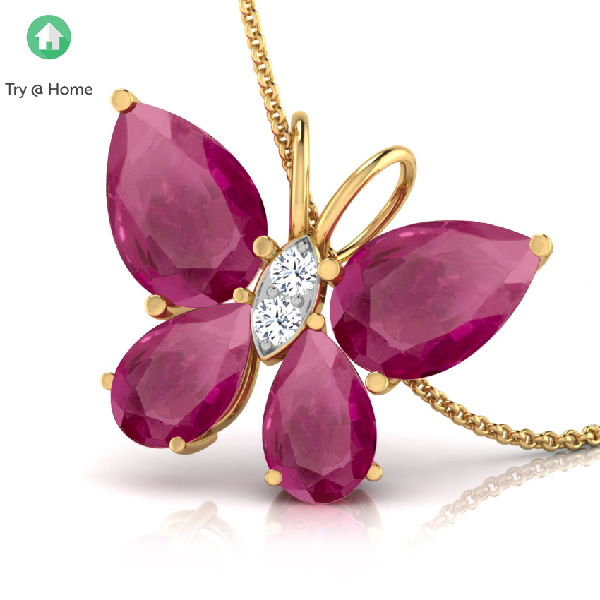 Pretty Butterfly Gemstone Pendant Pretty Butterfly Gemstone Pendant