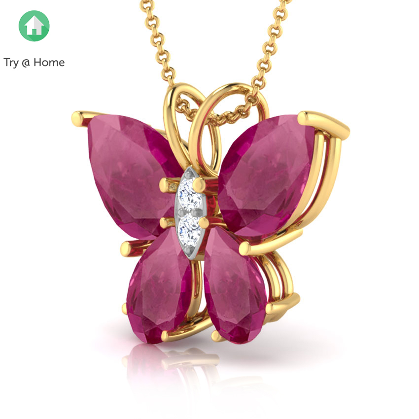 Pretty Butterfly Gemstone Pendant Pretty Butterfly Gemstone Pendant