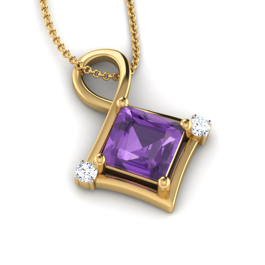Forever Carre Gemstone Pendant