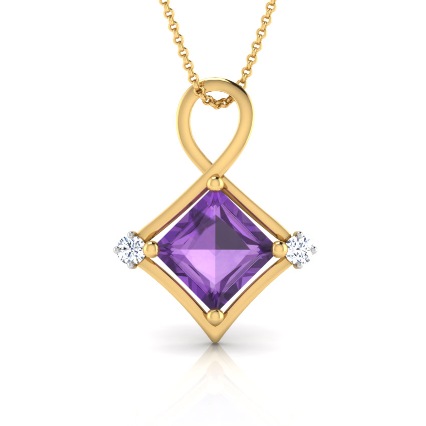Forever Carre Gemstone Pendant