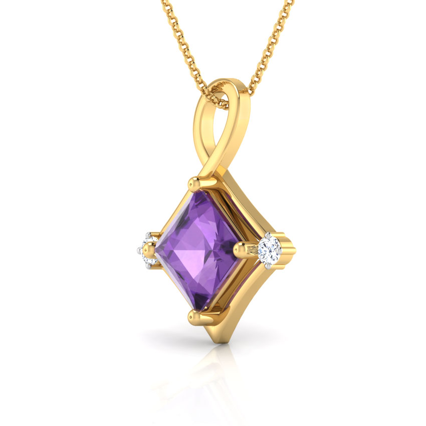 Forever Carre Gemstone Pendant