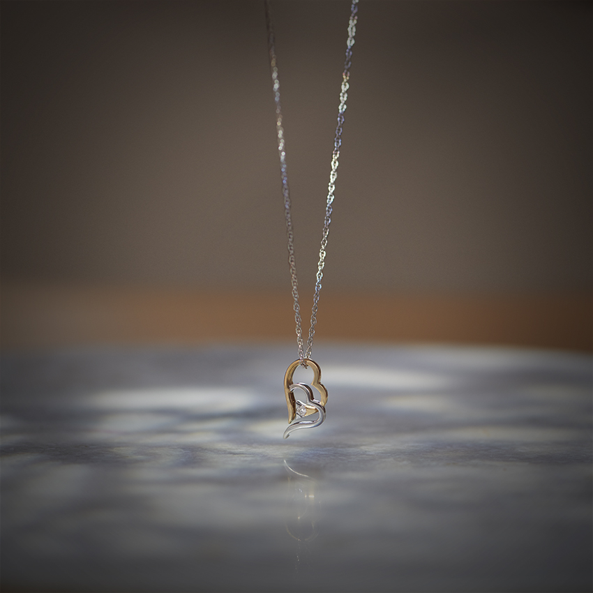 Joint Heart Diamond Pendant