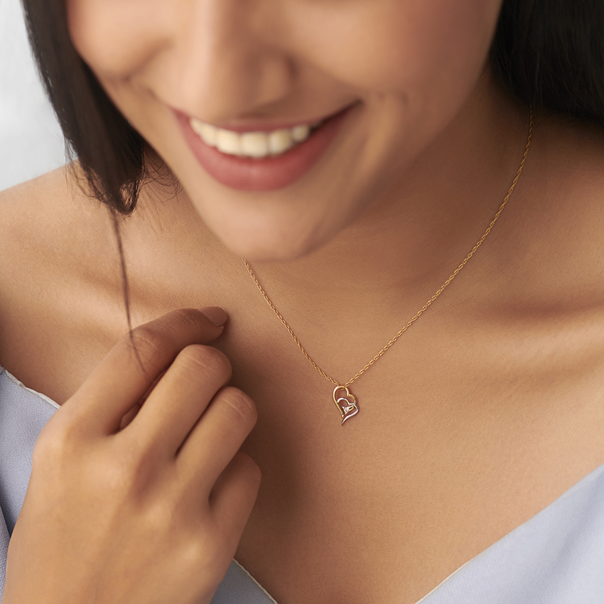 Joint Heart Diamond Pendant
