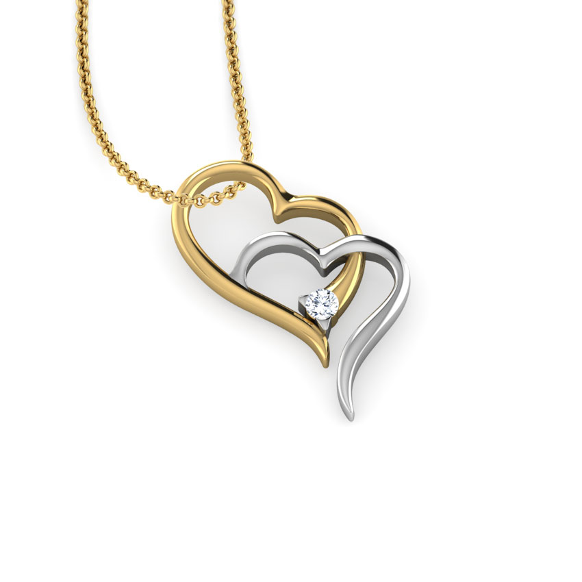 Joint Heart Diamond Pendant