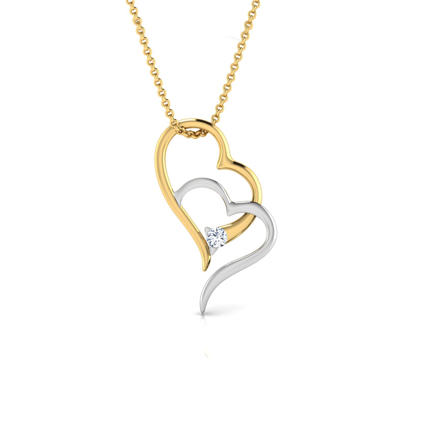 Joint Heart Diamond Pendant