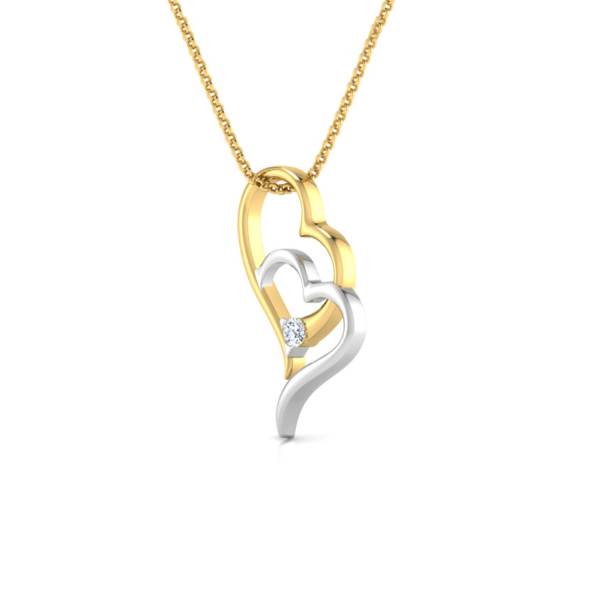 Joint Heart Diamond Pendant