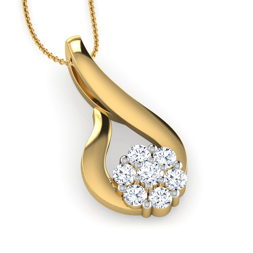 Threaded Flower Diamond Pendant Threaded Flower Diamond Pendant