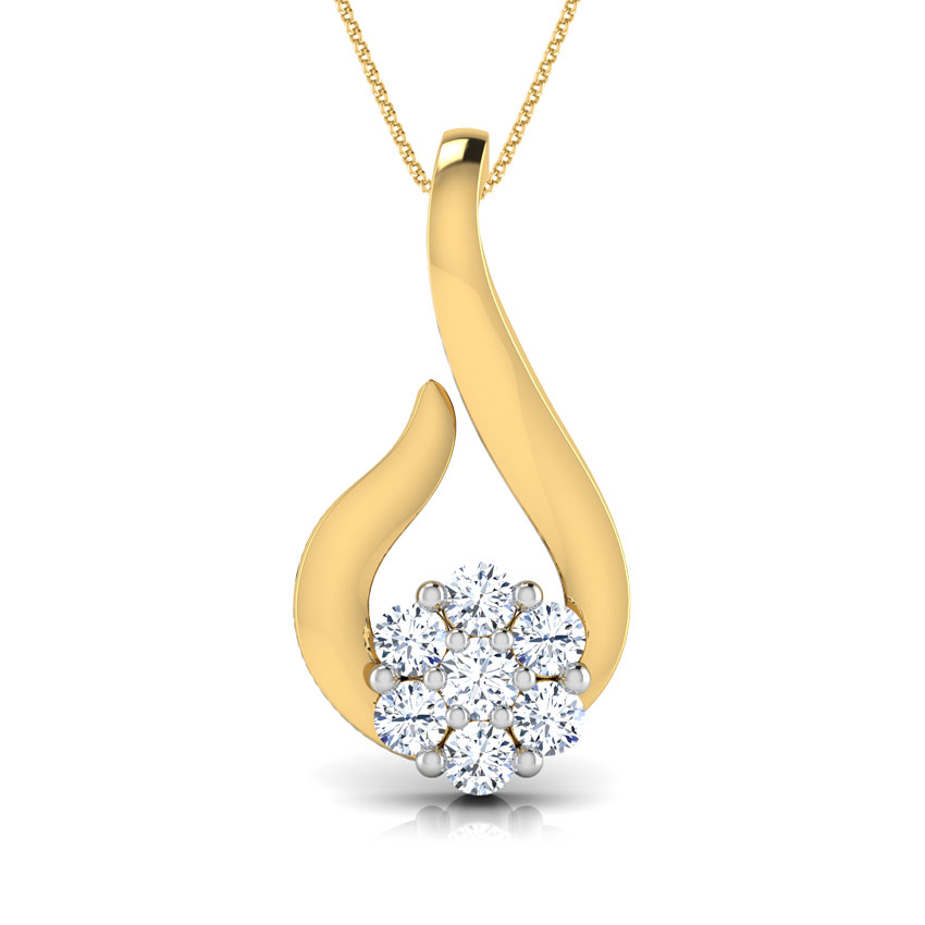 Threaded Flower Diamond Pendant Threaded Flower Diamond Pendant