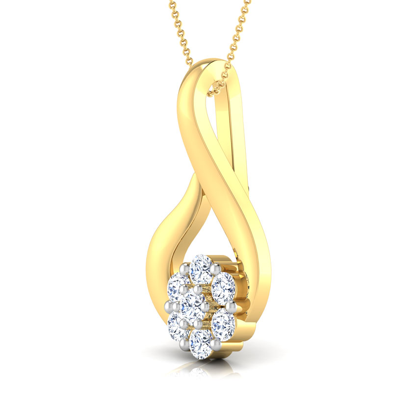 Threaded Flower Diamond Pendant Threaded Flower Diamond Pendant