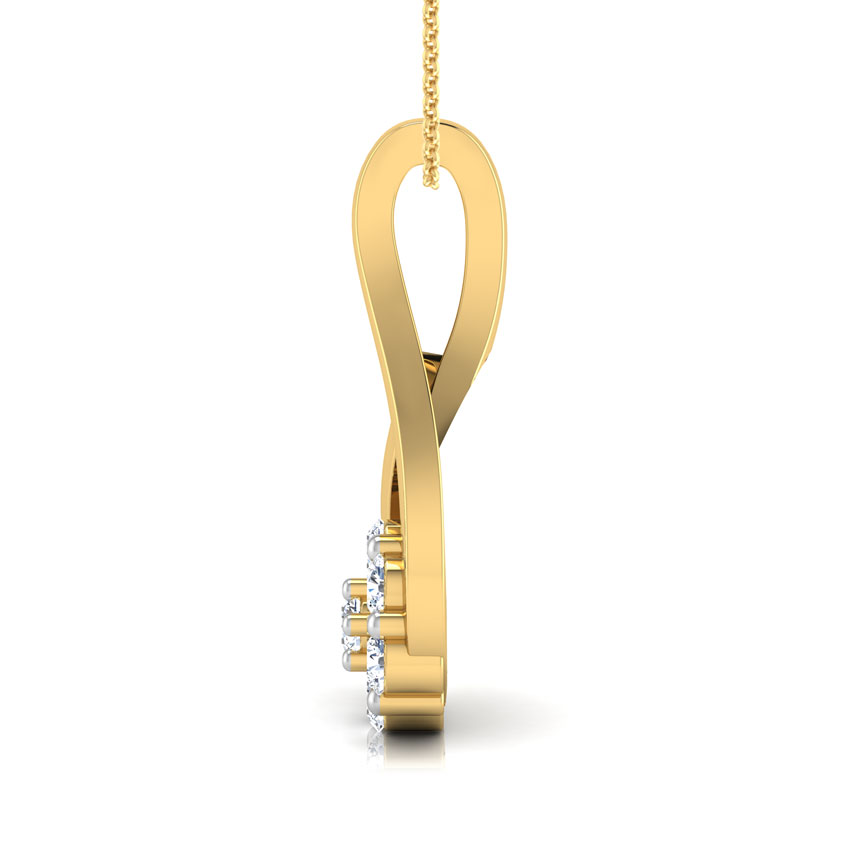 Threaded Flower Diamond Pendant Threaded Flower Diamond Pendant