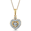 Precious Heart Diamond (0.25 ct) Pendant, 14K Yellow Gold. Precious Heart Diamond (0.25 ct) Pendant, 14K Yellow Gold.