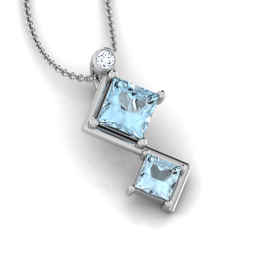 Blue Lightning Gemstone Pendant