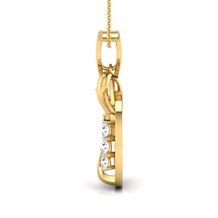 Diamond Pendants 18 Karat Yellow Gold NULL