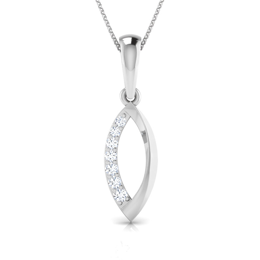 Elegance Dewdrop Platinum Diamond Pendant
