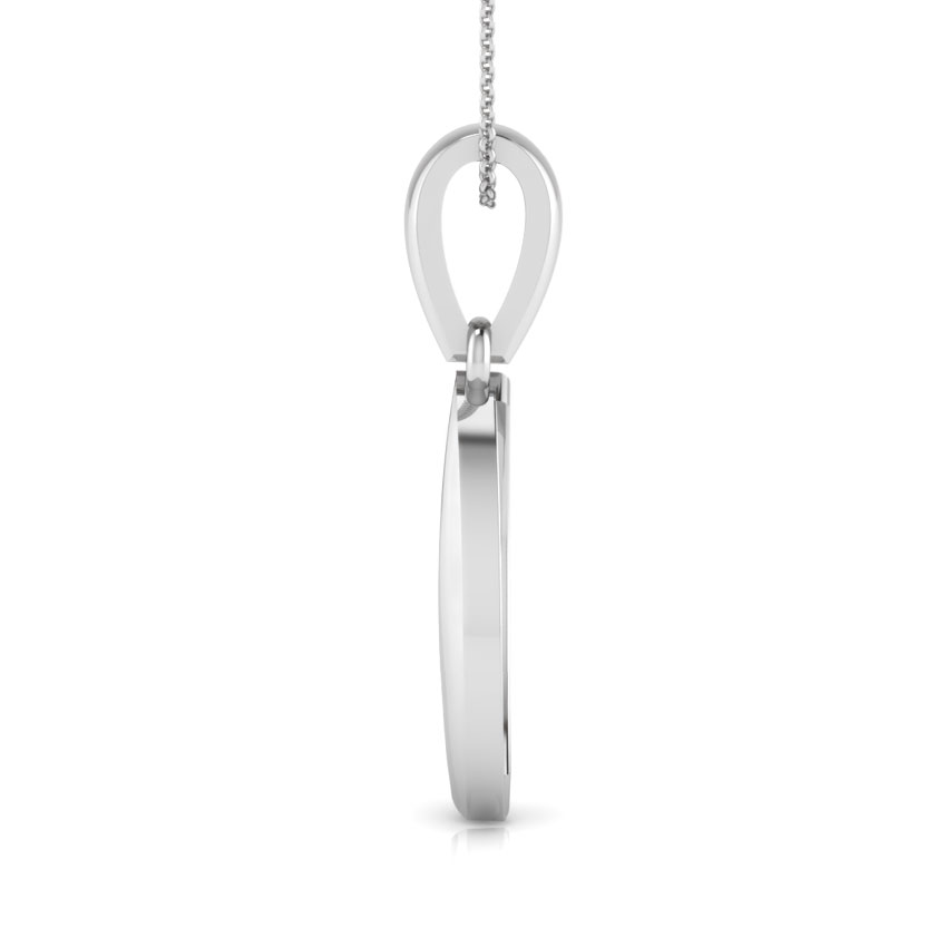 Elegance Dewdrop Platinum Diamond Pendant