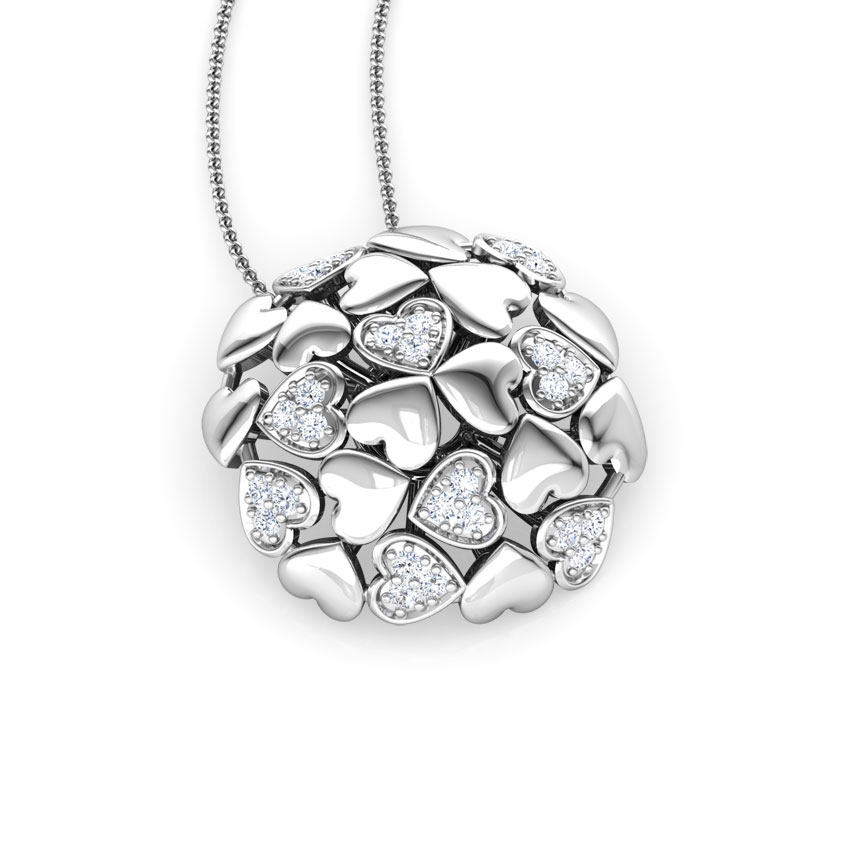 Heart Burst Diamond Pendant Heart Burst Diamond Pendant