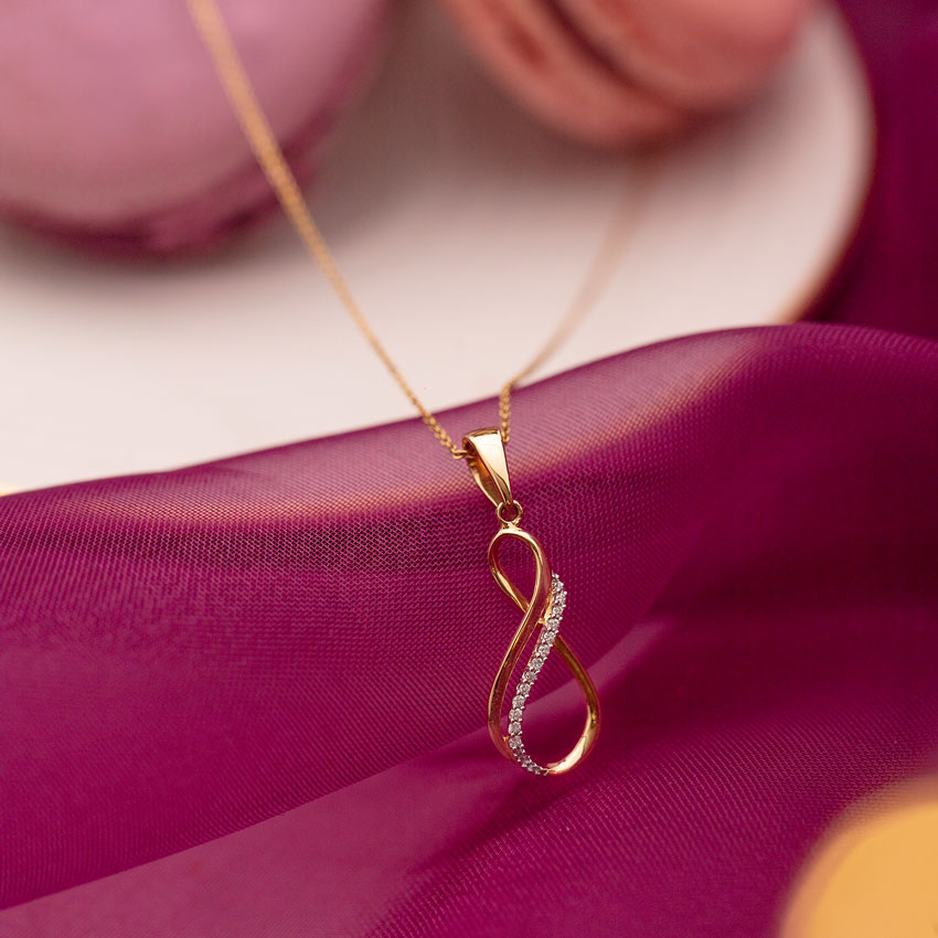 Twin Infinity Diamond Pendant