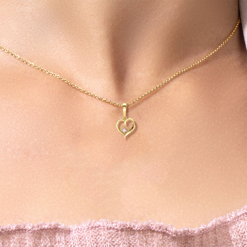 Aroha Gold Diamond Pendant