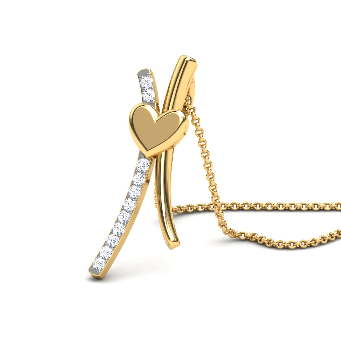 Vimla Gold Pendant in 14KT Yellow Gold