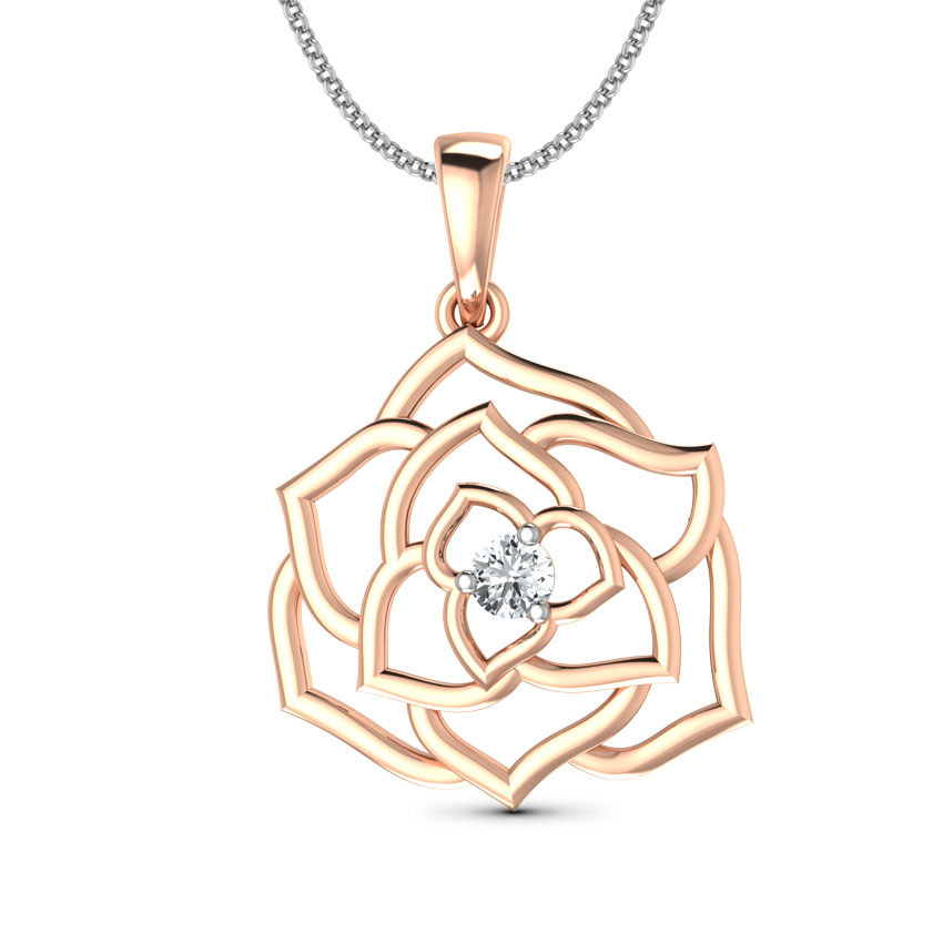 Rose Radiance Diamond Pendant