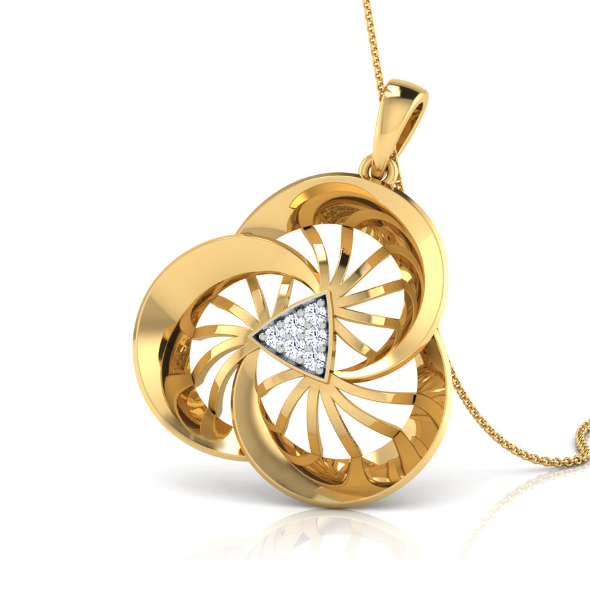 Wheeling Diamond Pendant