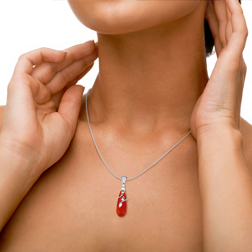 Gemstone Drop Pendant