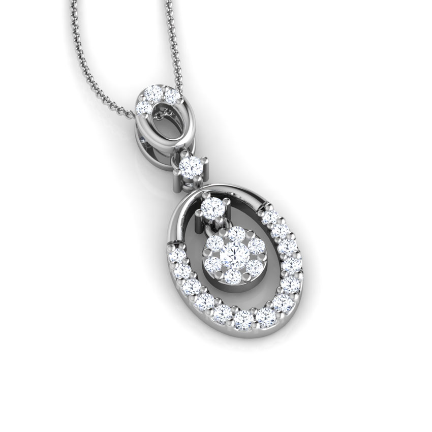 Oval Pendulum Diamond Pendant Oval Pendulum Diamond Pendant