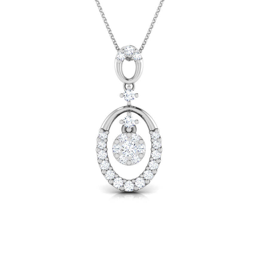 Oval Pendulum Diamond Pendant Oval Pendulum Diamond Pendant