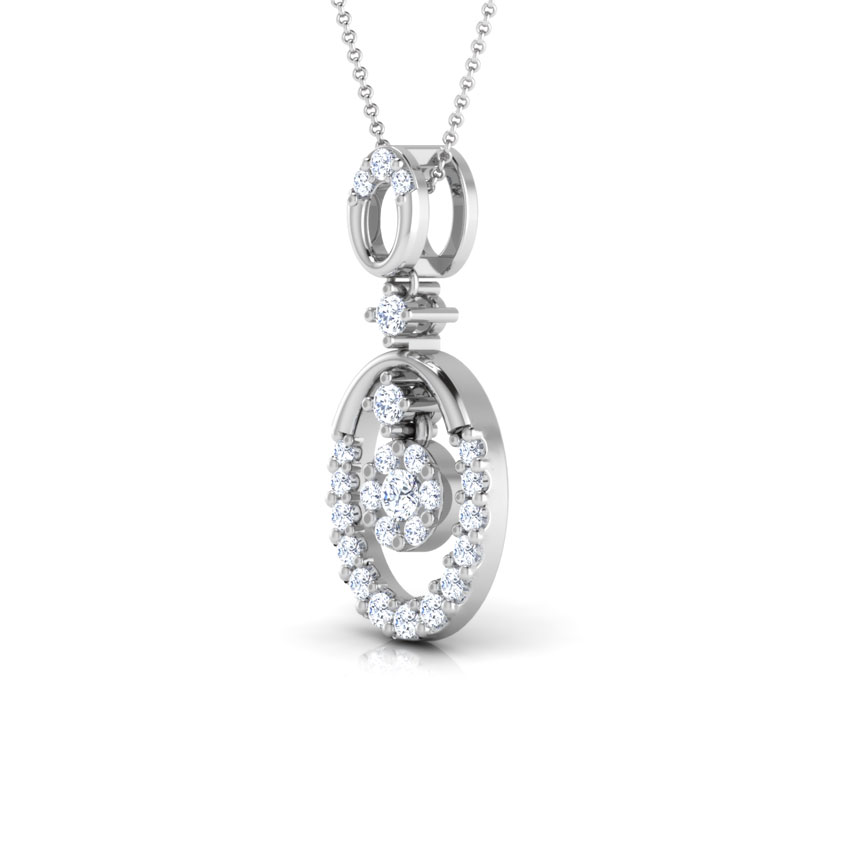Oval Pendulum Diamond Pendant Oval Pendulum Diamond Pendant